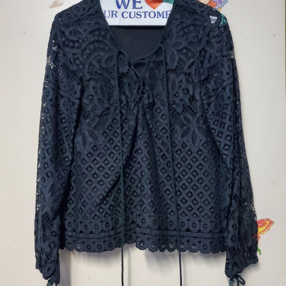 Tularosa Crochet Blouse from Revolve